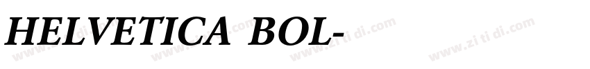 HELVETICA BOL字体转换 HELVETICA BOL字体转换